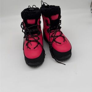 UGG Kids Pink and Black Rain & Snow Boots